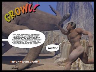 Cretaceous prick 3d gay fumetto sci-fi adulti film storia