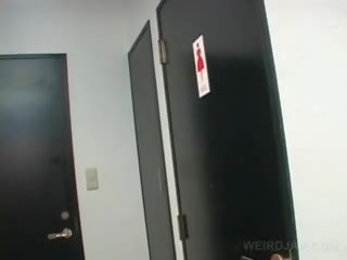 Asian Teen divinity films Twat While Pissing In A Toilet